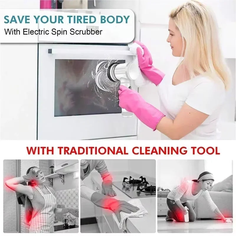 PowerScrub Pro Wireless Cleaning Brush