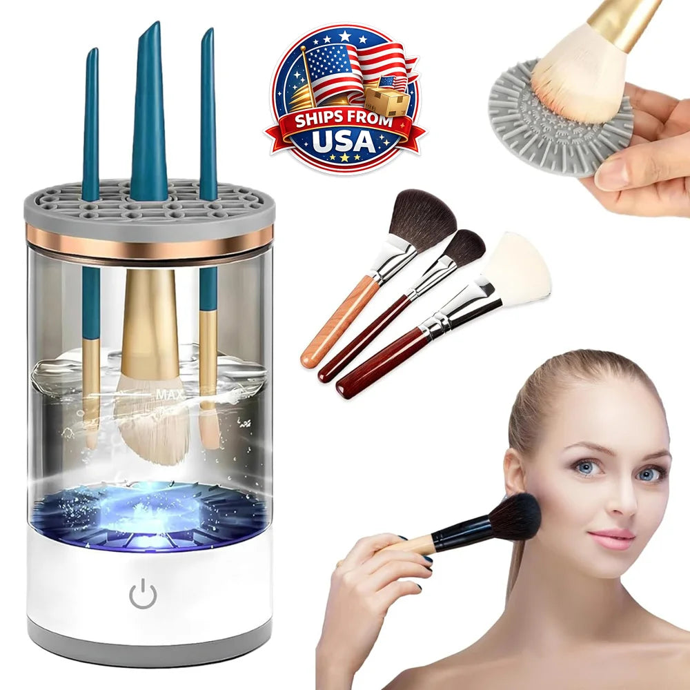 QuickSpin Automatic Makeup Brush Cleaner