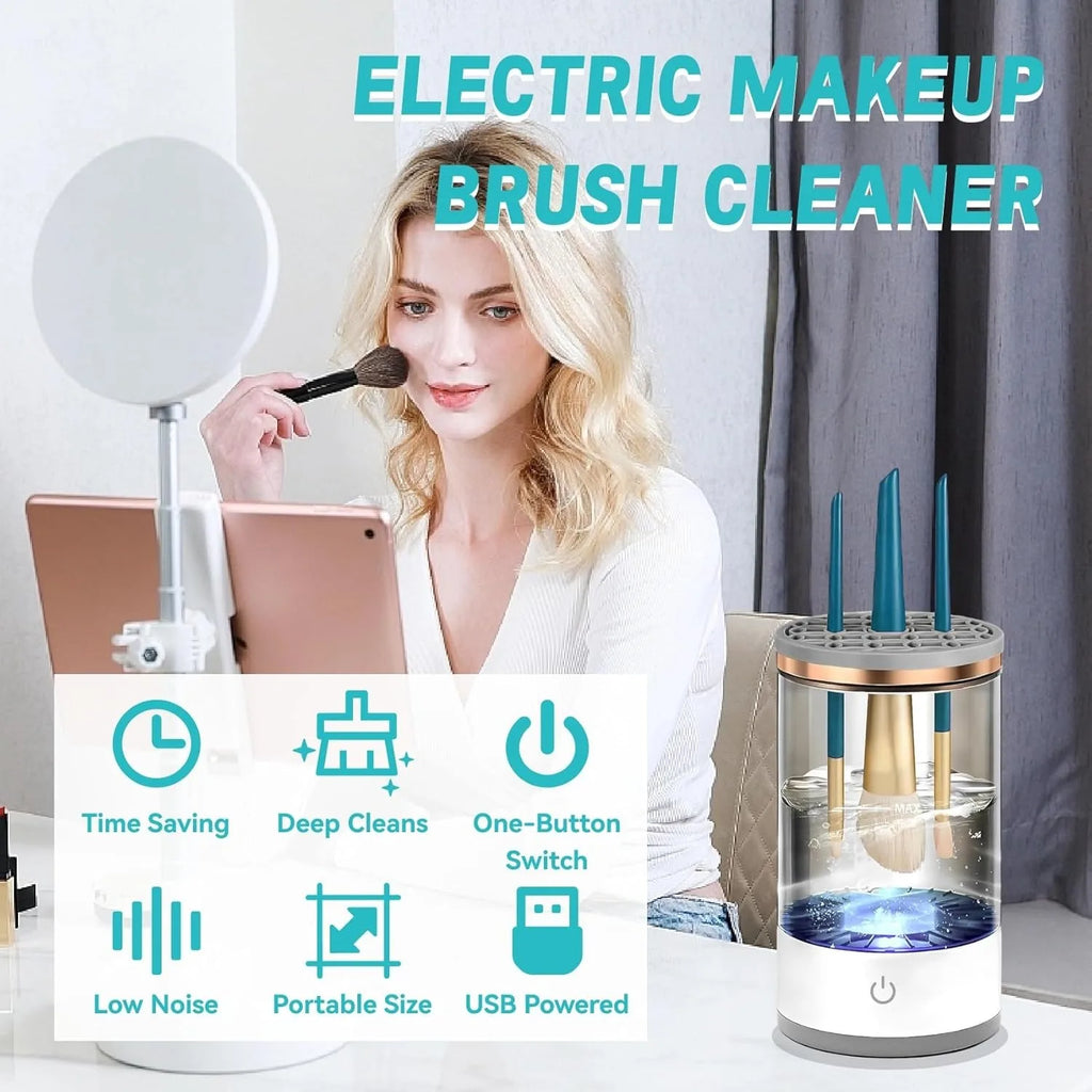 QuickSpin Automatic Makeup Brush Cleaner
